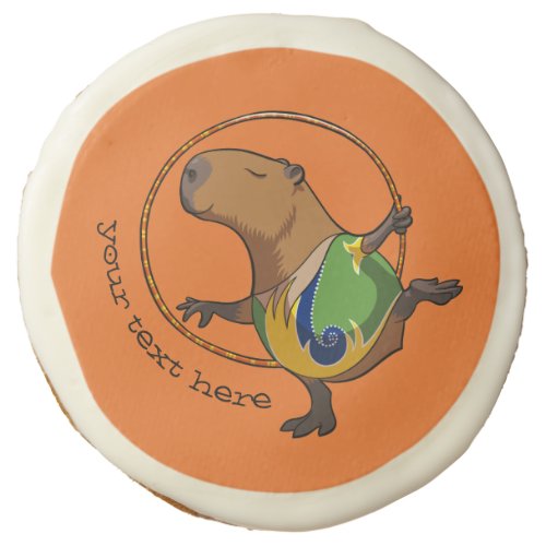 Cute Capybara Rhythmic Gymnastics Hoop Cartoon Sugar Cookie