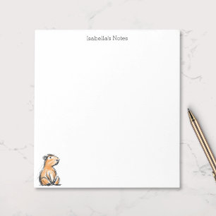 Cute Capybara Sketch Doodle  Notepad