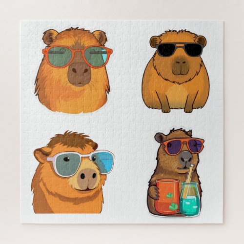 Cute capybara sticker pack  jigsaw puzzle