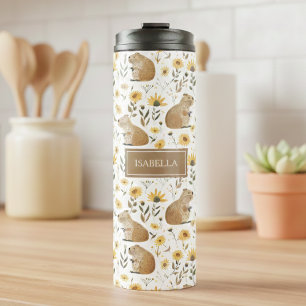 Cute Capybara Thermal Tumbler