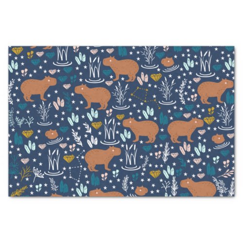 Cute Capybara Tissue Paper