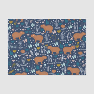 Cute Capybara Tissue Paper