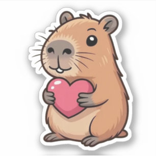 Cute Capybara Vinyl Stickers