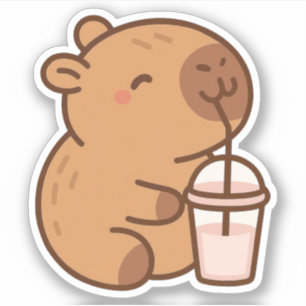 Cute Capybara Vinyl Stickers