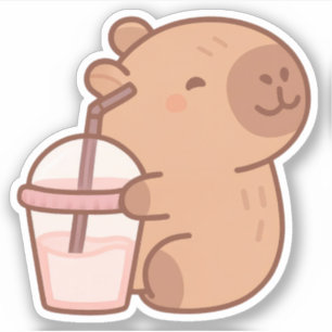 Cute Capybara Vinyl Stickers