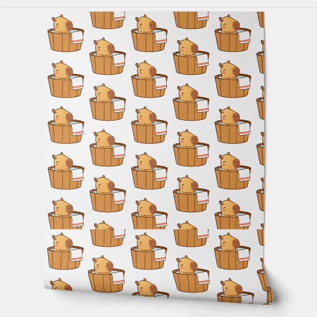 Cute Capybara Wallpaper – Aesthetic Baby Capybara  Wallpaper (Unrolling)