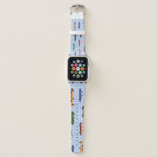 Cute Car Sketch: Simple Seamless Apple Watch Band
