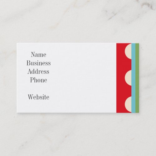 Cute Car Transportation Theme Baby Kids Gifts Business Card Template