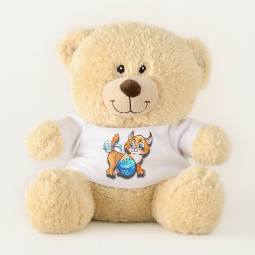 Cute Caracal Teddy Bear