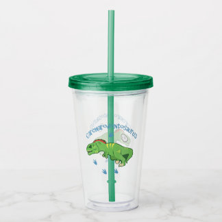 Cute Carcharodontosaurus Acrylic Tumbler