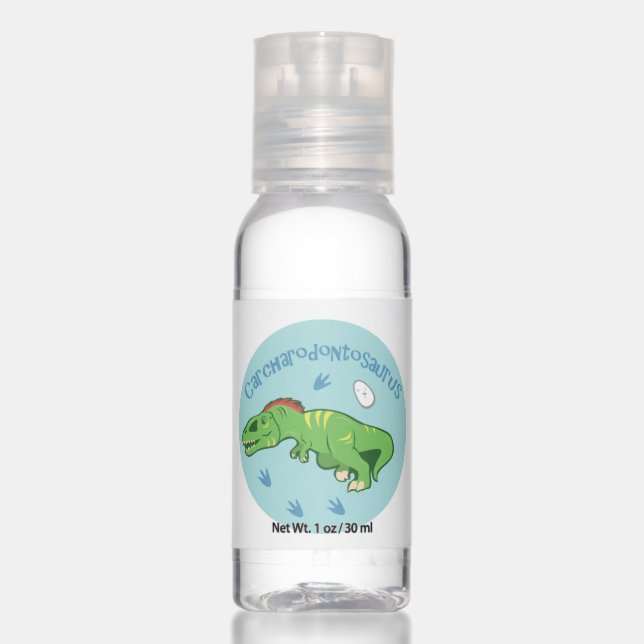 Cute Carcharodontosaurus Hand Sanitizer (Front)