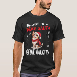 Cute Cardigan Welsh Corgi Dog Christmas Dear Santa T-Shirt