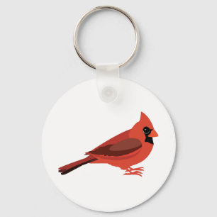 cute cardinal keychain