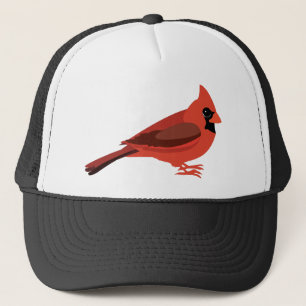cute cardinal trucker hat