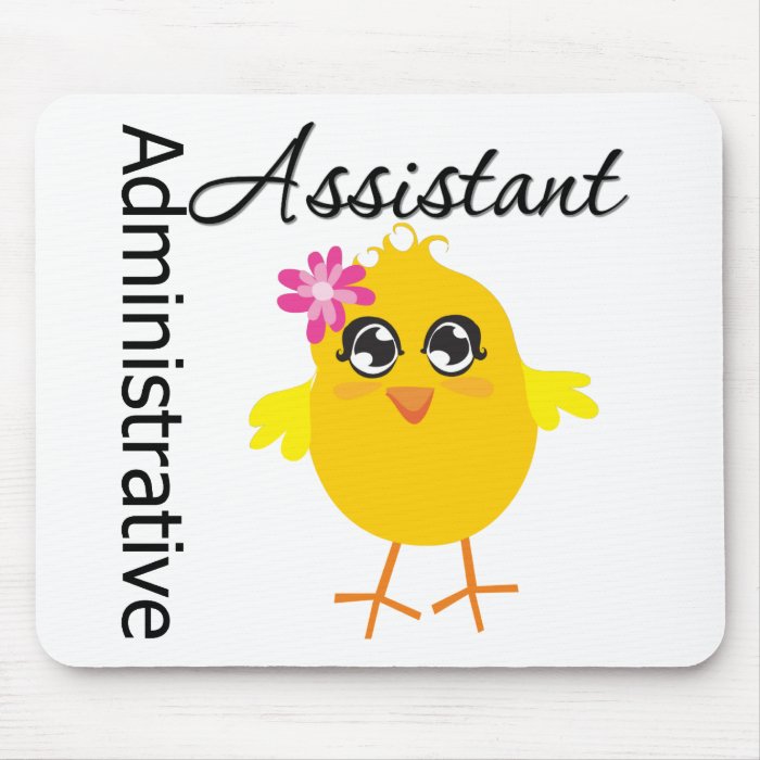 Cute Career Chick Administrative Assistant Mousepads