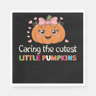 Cute Caring For the Cutest Little Pumpkins Nurse H Napkins