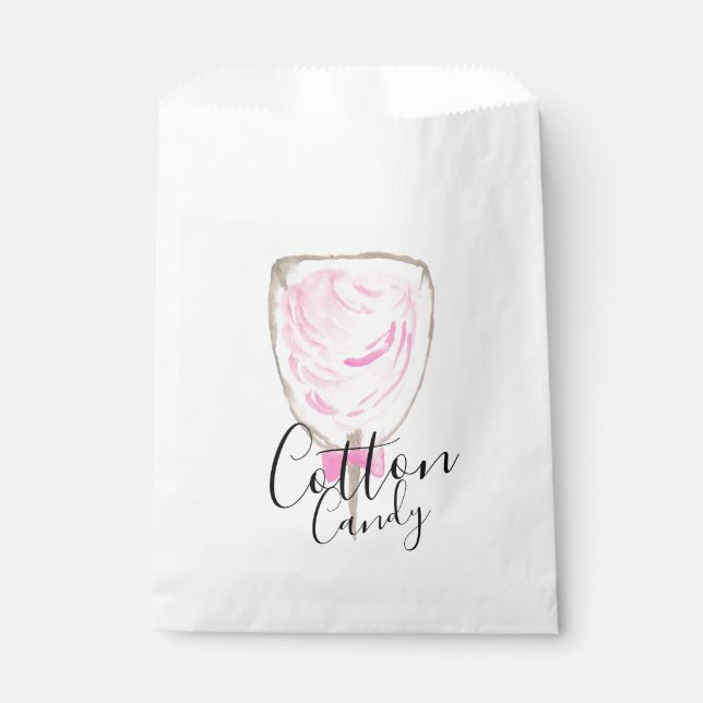 Cute carnival cotton candy favor bag (Front)