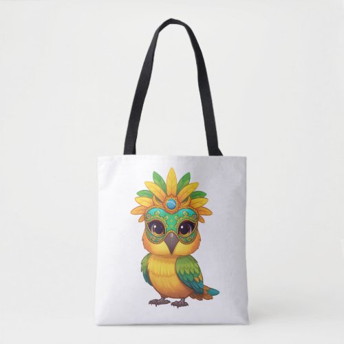 Cute Carnival Owl Women's T-Shirt  Brazil Tropical Tote Bag
