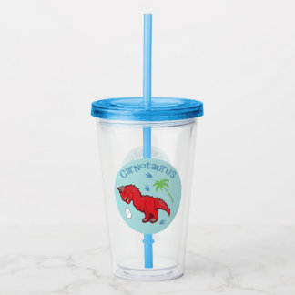Cute Carnotaurus Acrylic Tumbler