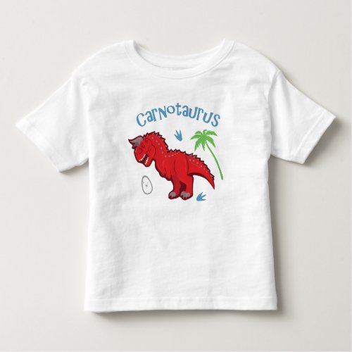 Cute Carnotaurus Toddler T_shirt