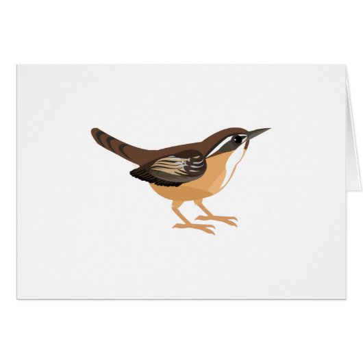 Cute Carolina Wren Cards (Front Horizontal)
