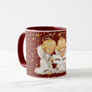 Cute Caroling Angels Mug