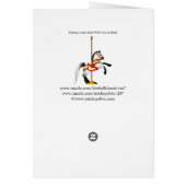Cute Carousel Horse 1med Cards (Back)