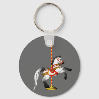 Cute Carousel Horse 1med Keychain