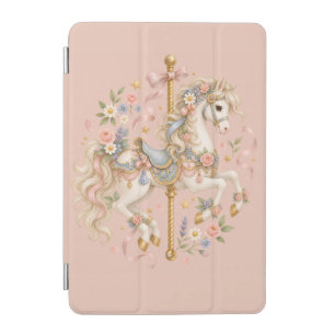 Cute Carousel Horse Vintage Art iPad Mini Cover