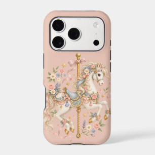 Cute Carousel Horse Vintage Art iPhone 17 Pro Case
