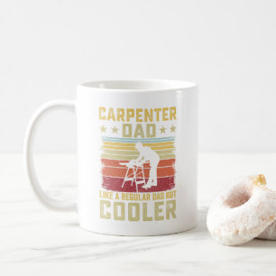 Cute Carpenter Cool Dad Retro Gift Coffee Mug