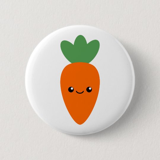Cute Carrot Button