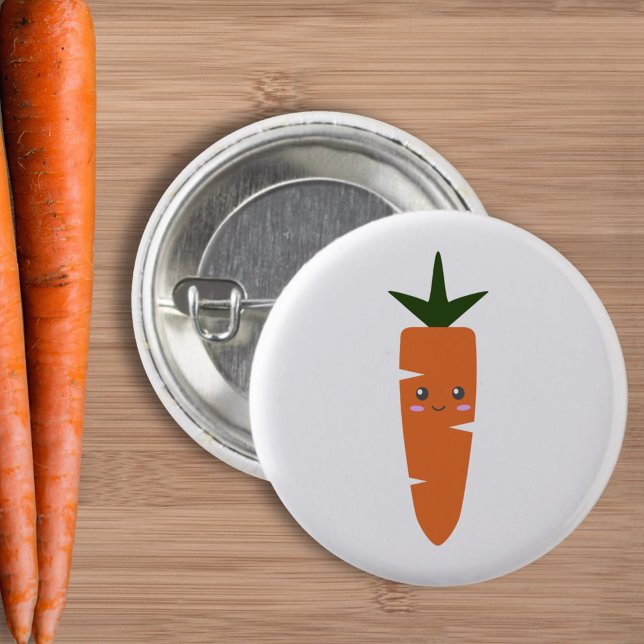 Cute Carrot  Button (Cute Carrot Button)