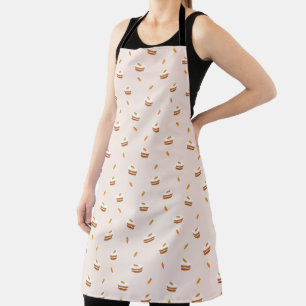 Cute Carrot Cake Pattern Apron