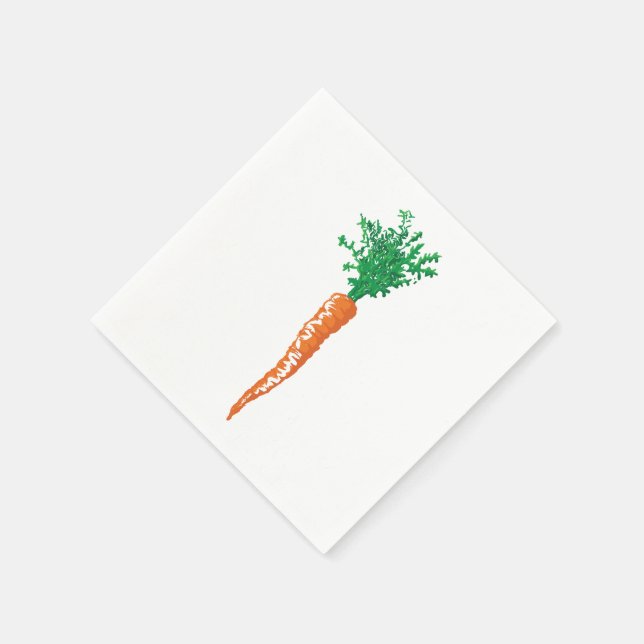 Cute Carrot Easter fun Napkins (Corner)