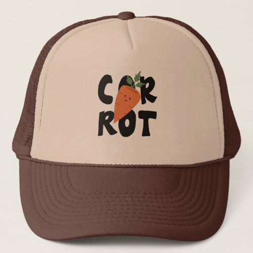 Cute Carrot Trucker Hat