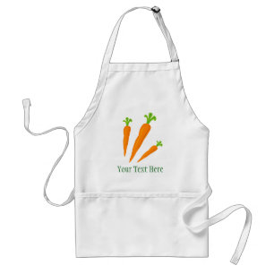 Cute carrot vegetable bbq apron for men and women