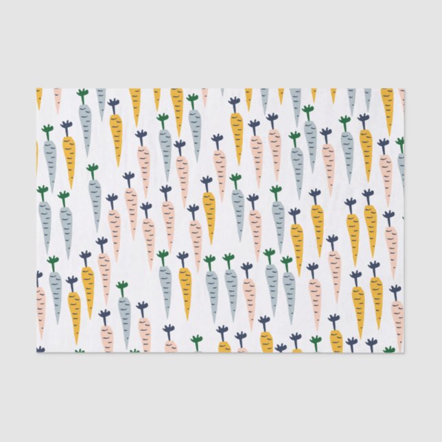 Cute Carrots Tissue Paper (Front)