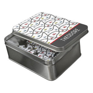 Cute Cars Custom Boy Name Playing Jigsaw Puzzle