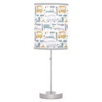 Cute Cars in Traffic Pattern Table Lamp