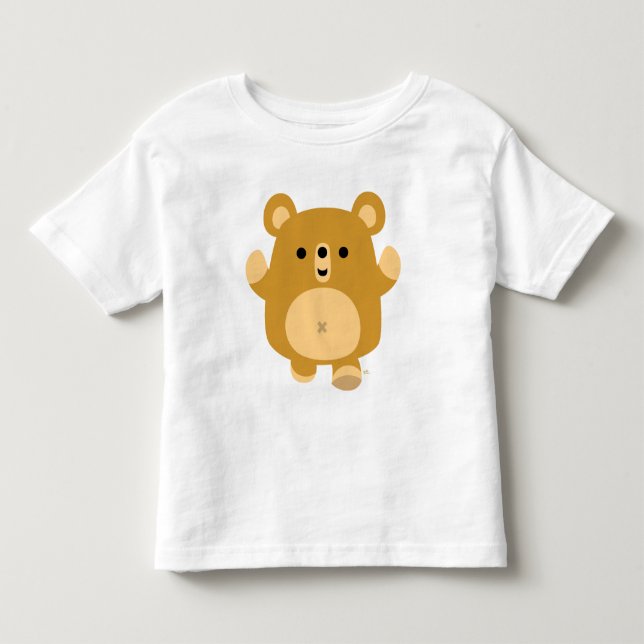 Cute Cartoon Affectionate Bear  Children T-shirt (Front)