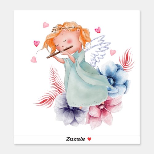 Cute Cartoon Angel Sticker