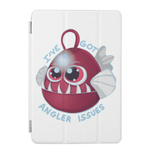 Cute Cartoon Anglerfish with Text iPad Mini Cover