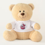 Cute Cartoon Anglerfish with Text Teddy Bear