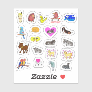 Cute Cartoon Animal Stickers