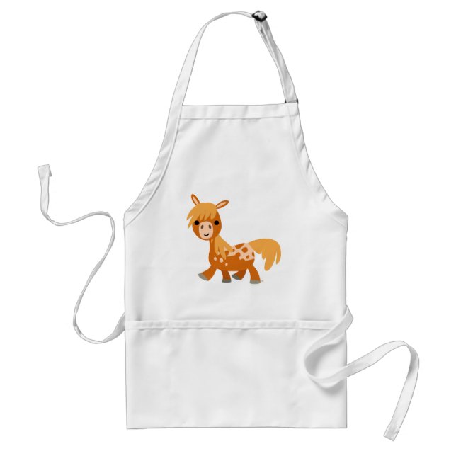 Cute Cartoon Appaloosa Pony Apron (Front)