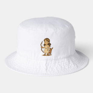 Cute Cartoon Artemis Baby Greek Goddess Bucket Hat