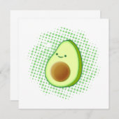 Cute Cartoon Avocado On Distressed Vortex (Front/Back)
