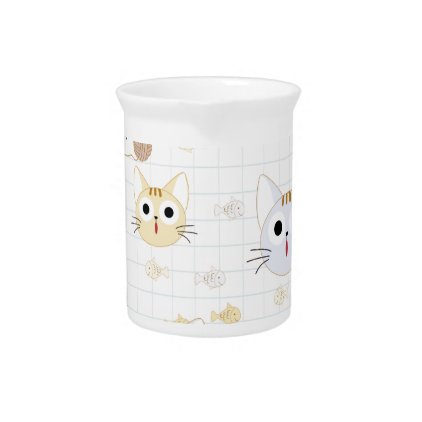 Cute cartoon baby cat kitty kitten charactor funny pitcher