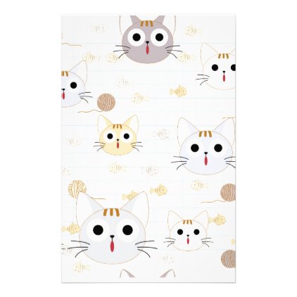 Cute cartoon baby cat kitty kitten charactor funny stationery